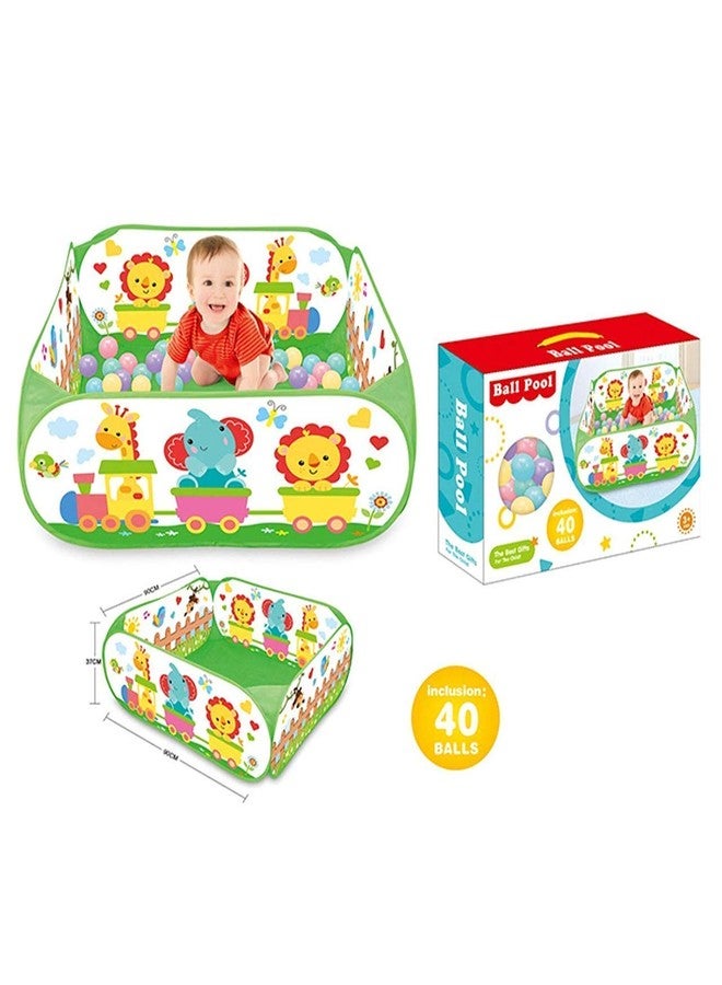 VikriDA Plastic 40 Ball Pool, Size Large, (Multicolour) - Image 3